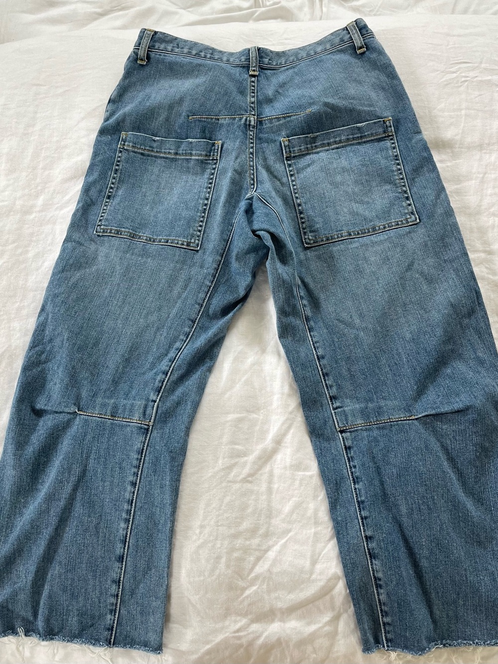 Nili Lotan Blue Relaxed Wide-Leg Jeans - Picture 7 of 7